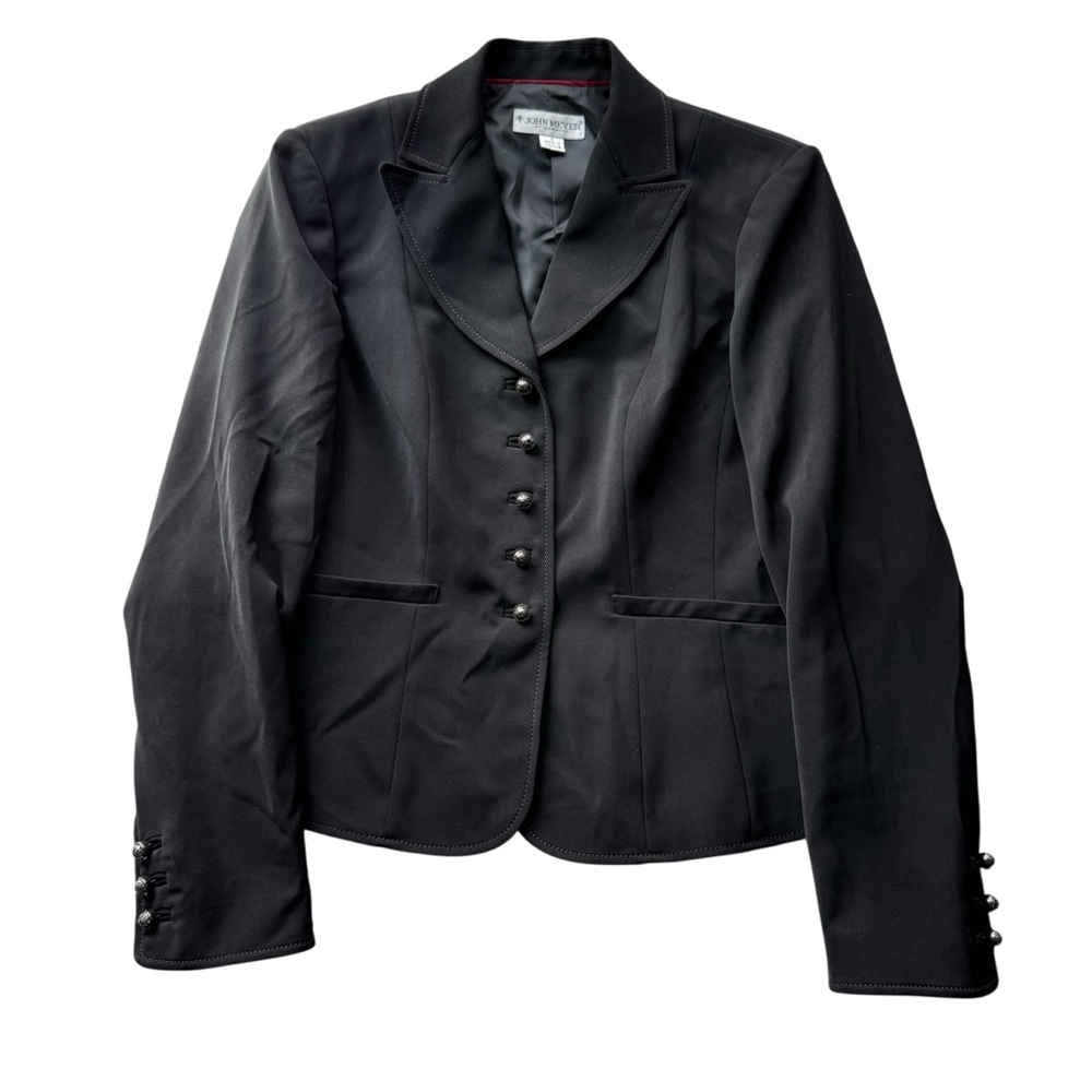 John Meyer Of Norwich Women’s Blazer Jacket Black Size 8 NWOT Business Office